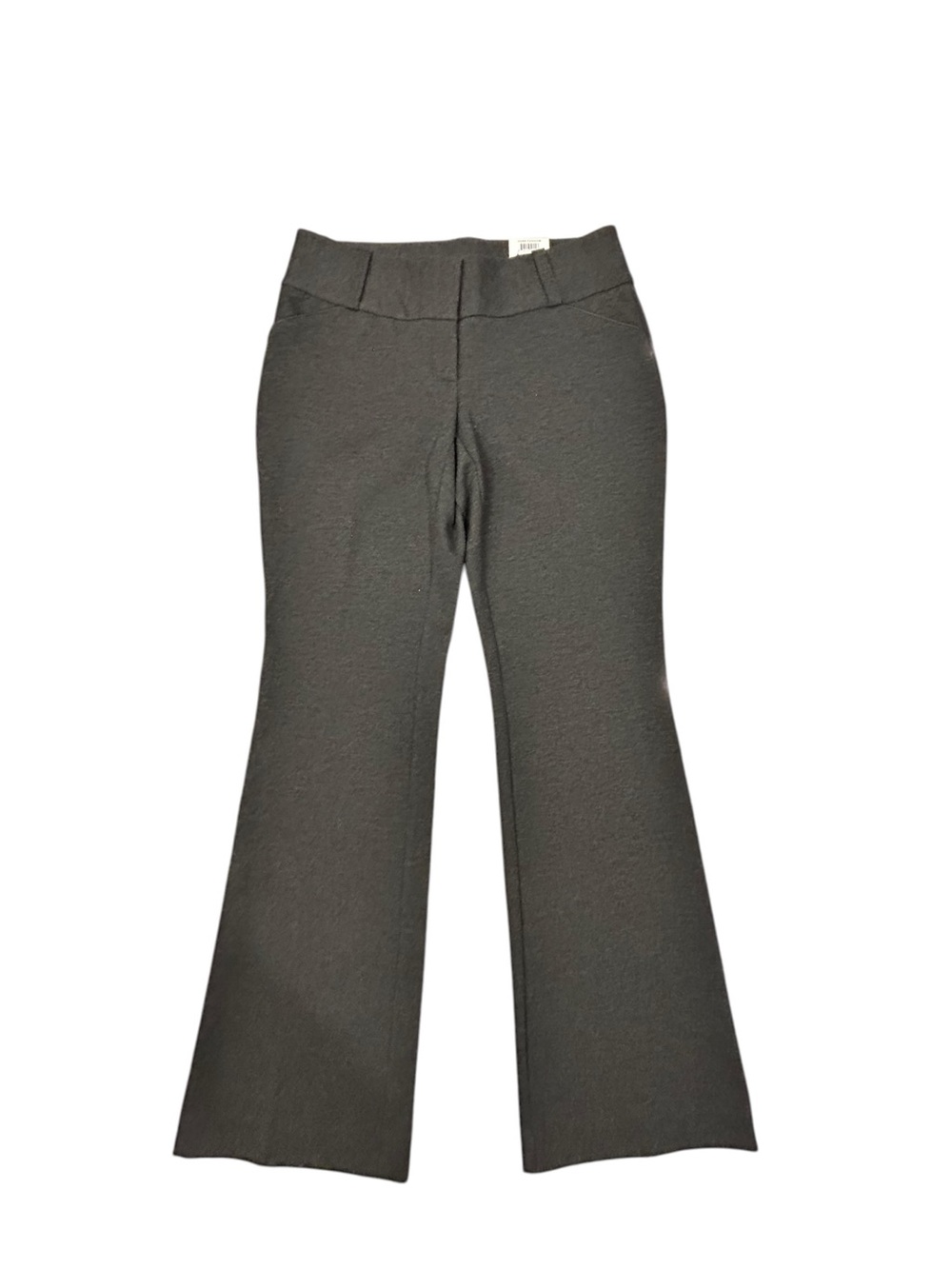 NEW Alfani Trousers Flare Leg Tummy Control Slimming Coal Melange Gray Women’s 8